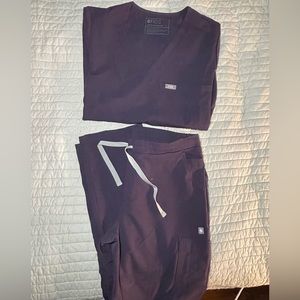 Figs Yola Skinny Pants - Purple Shadow